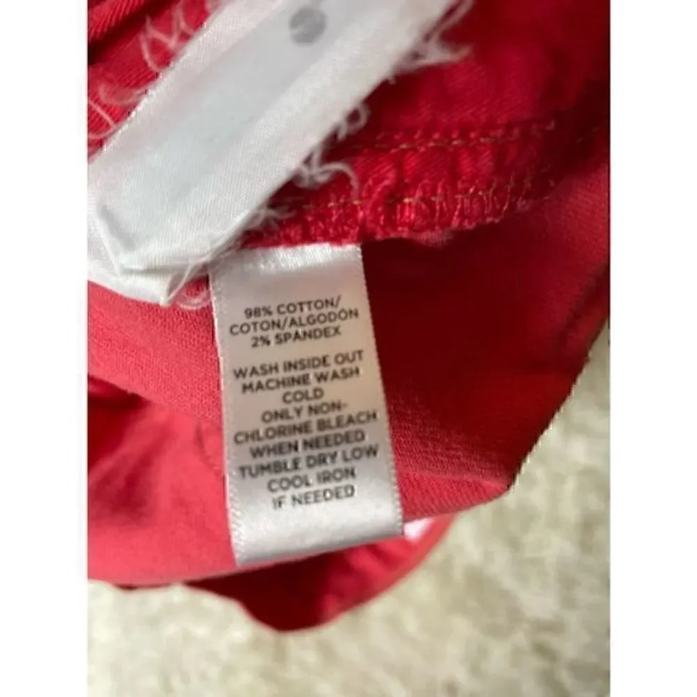 EUC Peach Ann Taylor LOFT Straight Crop Jeans Size 27/5
